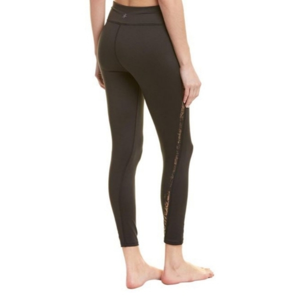 NWT Splendid Studio gold foil print leggings - Picture 2 of 5